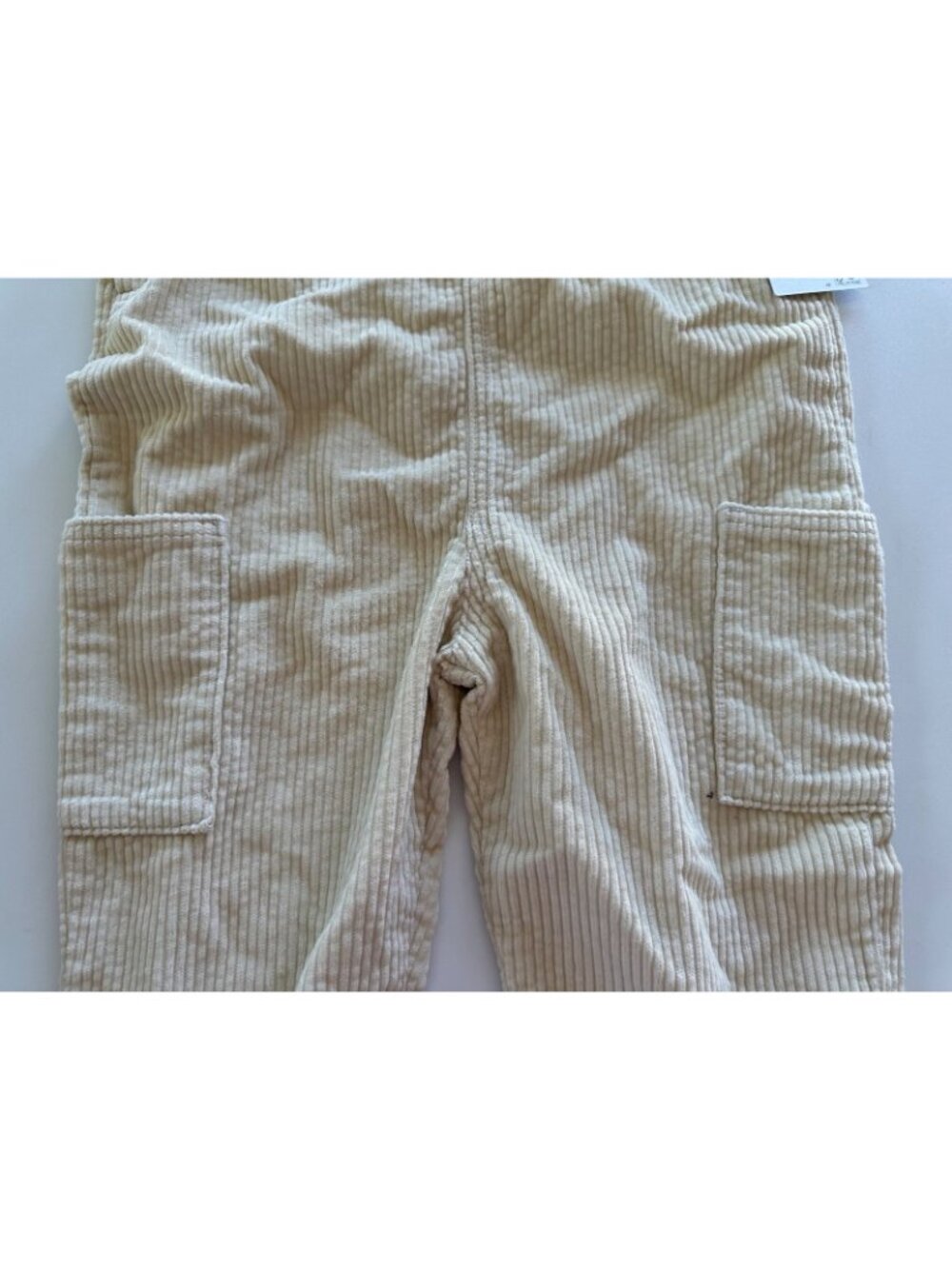 Little Co. Toddler 4T Ivory Corduroy Overall Organic Cotton NEW - Picture 2 of 8